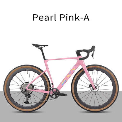 BXT New 055 Gravel Bike Full Carbon Shimano GRX820 1*12 Speed Gearset Bicycle 700*45C  All-Terrain Off-Road Bike