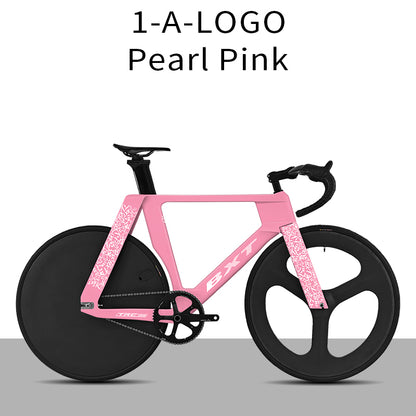 BXT-TRC-195 Track Complete Bike Carbon Fiber Fixed Gear Bicycle Single Chainring Carbon Track Bike Closed Wheel Time Trial Track Bike