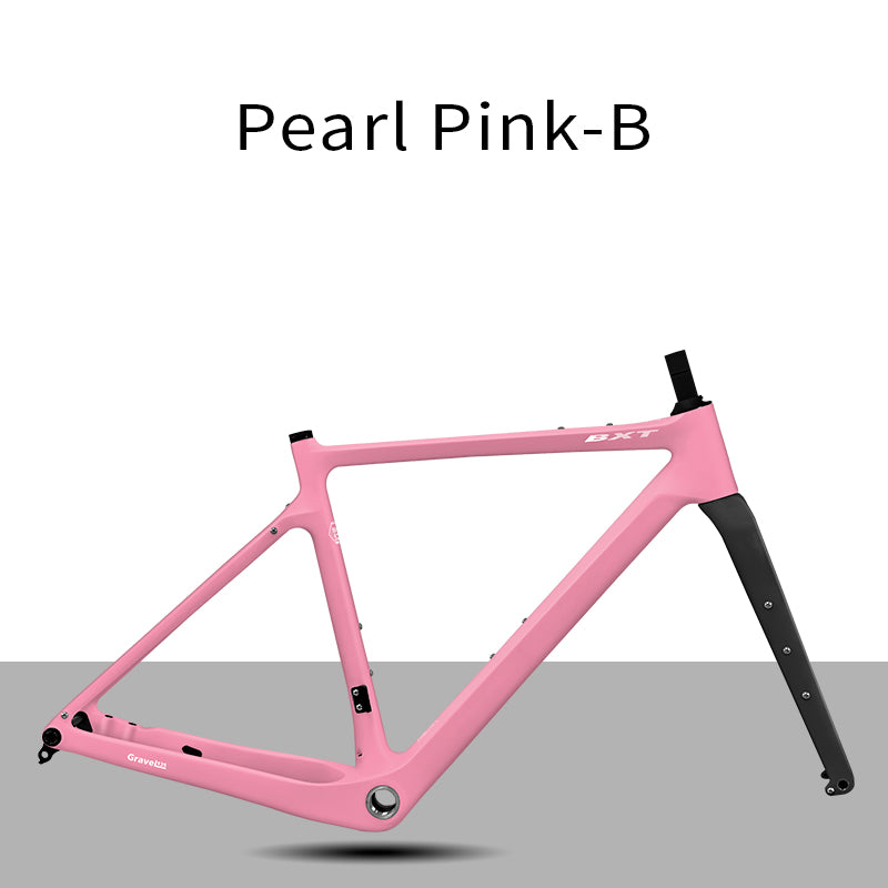 BXT New Carbon Gravel Bike Frame Disc Brake 27.5er  Fully Hidden Cable Bicycle Fantasy frameset 700C Thru Axle