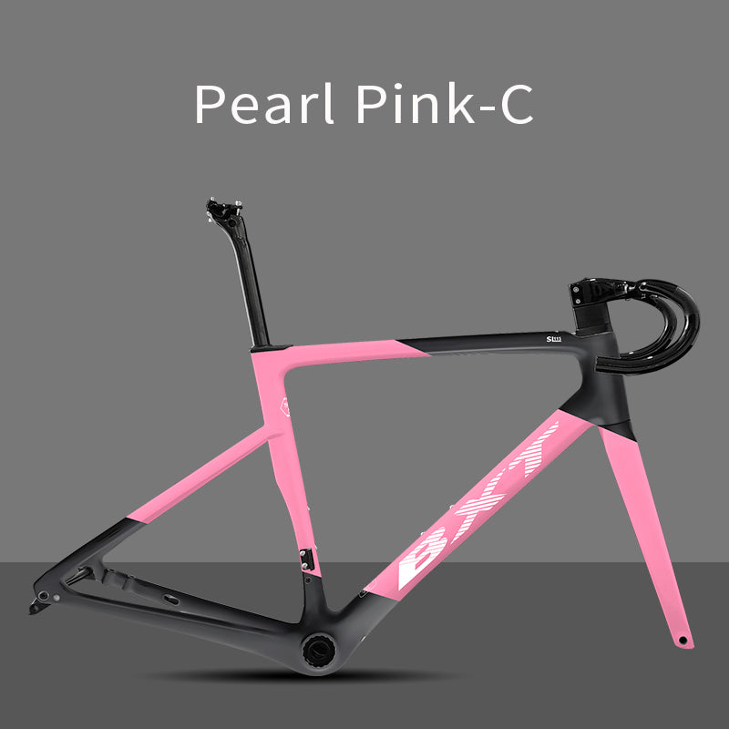 BXT Carbon Superlight 950g Carbon Road Bike Frame Disc Brake Bicycle Frameset Thru Axle Flat Mount T47 BSA Di2  bxt Bike Frame