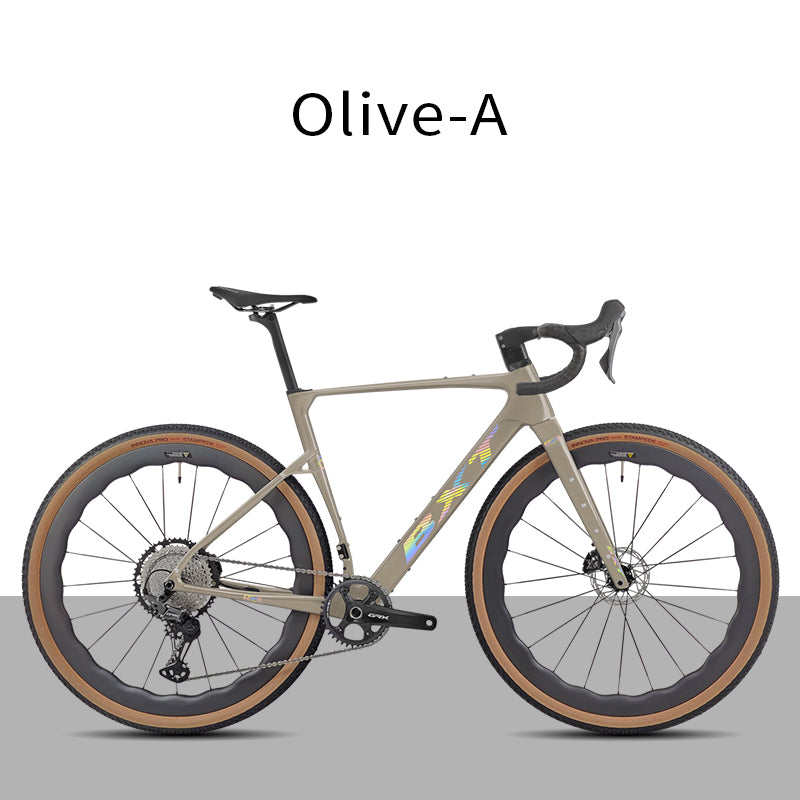 BXT New 055 Gravel Bike Full Carbon Shimano GRX820 1*12 Speed Gearset Bicycle 700*45C  All-Terrain Off-Road Bike