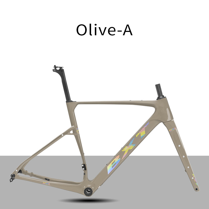 Nouveau cadre gravel BXT 2026 Frein à disque patte UDH T1000 carbone 700x50C T47 modèle-055 27.5er 42T-52T