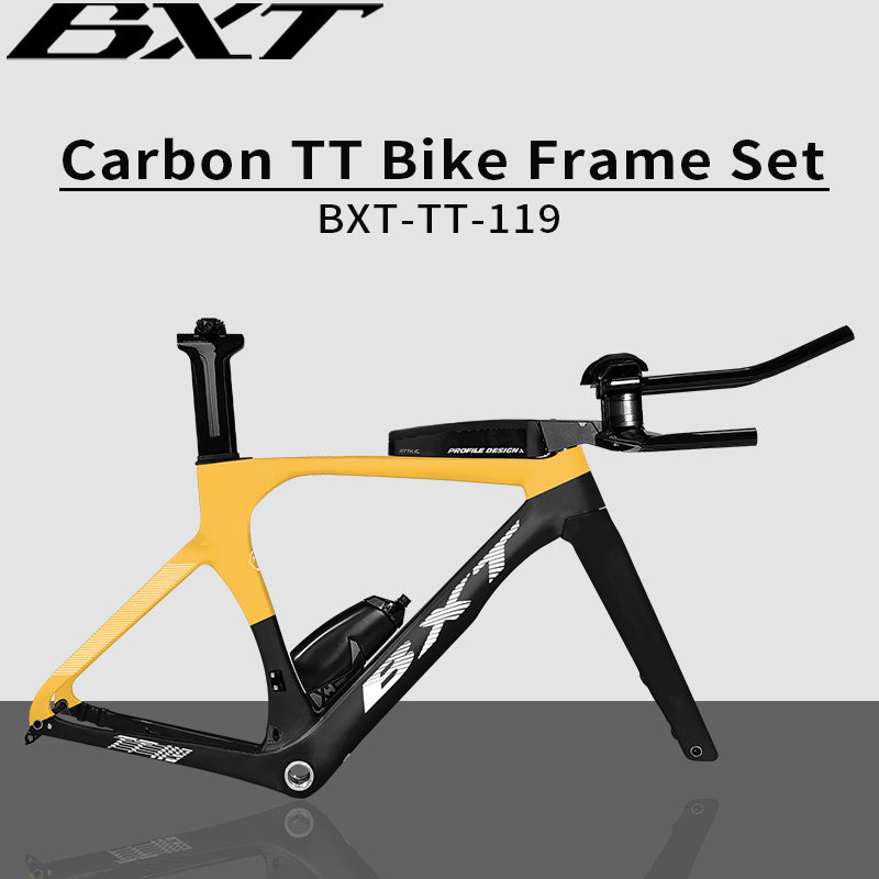 BXT carbon tt frameset TT bike frame Time Trial, Road Bicycle,  High Quality Disc Brake , TT Handlebar Storage Case , Racing Cycling Aero Triathlon