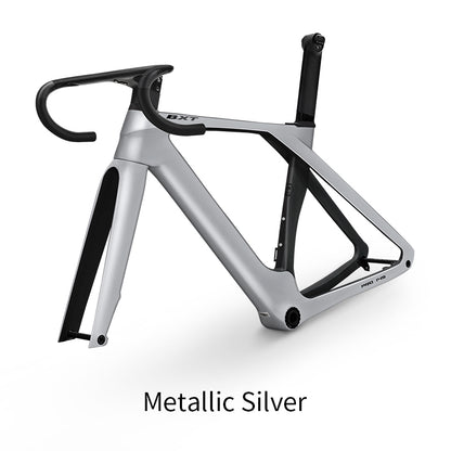 BXT-Fully Hidden Carbon Disc Brake Road Bike Frame, Bicycle Bottom Bracket, BSA T47 Cyclocross Frameset, Max 700 x 32C