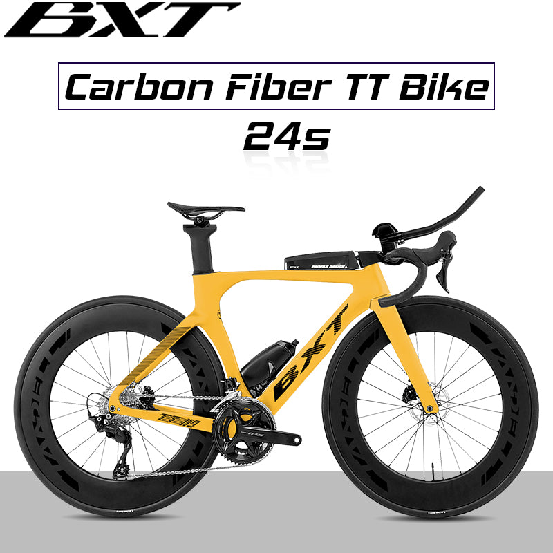 BXT Carbon Light Weight Road Bike tt bike TT Bicycle Zeitfahrrad Disc Triathlonfahrrad  Shimano 105 R7120