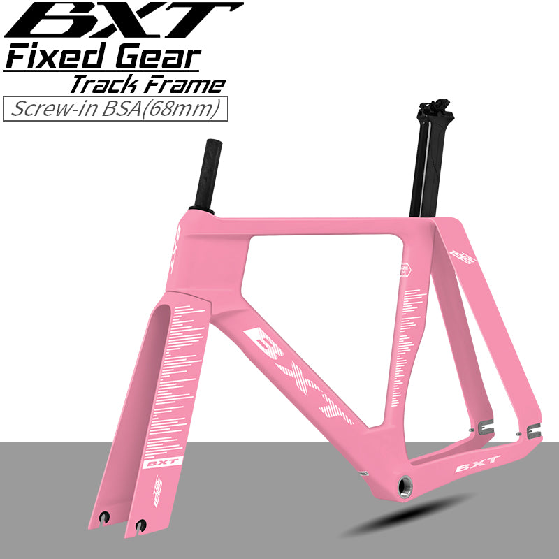 BXT New Carbon Track Frame Fixed Gear Track Bike Carbon Fibre Frame TRC-195 Single speed Track Frameset 700Cx28C