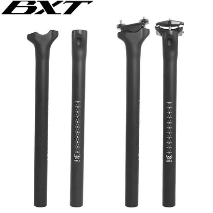 BXT Carbon Fiber Bicycle SeatPost 0 offset Mountain Road Bike Carbon Seat Post Road Bicicleta Carbon Frame Saddle Post
