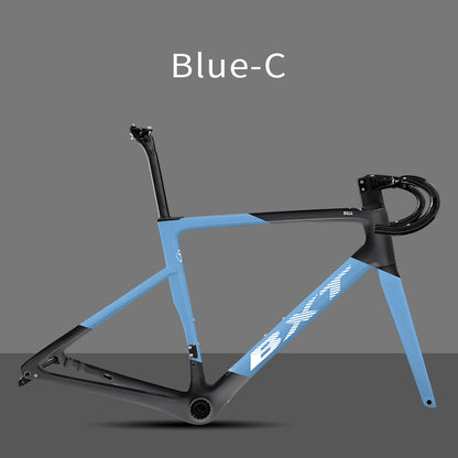 BXT Carbon Superlight 950g Carbon Road Bike Frame Disc Brake Bicycle Frameset Thru Axle Flat Mount T47 BSA Di2  bxt Bike Frame