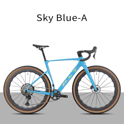 BXT New 055 Gravel Bike Full Carbon Shimano GRX820 1*12 Speed Gearset Bicycle 700*45C  All-Terrain Off-Road Bike