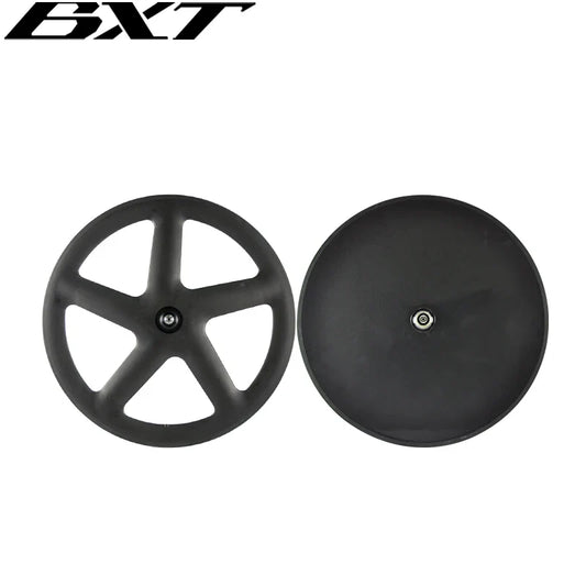 BXT 700C Carbon Bike Wheels Use Track Bike/Fixedgear Bike/Road V Brake/Road Disc Brake Clincher Tire/Tubulares Tire BXT-045