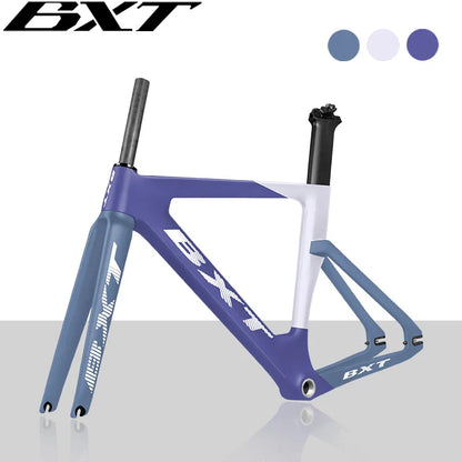 BXT 700C Track Bike Frame Full Carbon Frame Track Bicycle Frame Set Carbon Fixed Gear Track Racing Bicycle Frame BXT 045 Bike