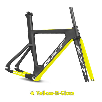 BXT 700C Track Bike Frame Full Carbon Frame Track Bicycle Frame Set Carbon Fixed Gear Track Racing Bicycle Frame BXT 045 Bike