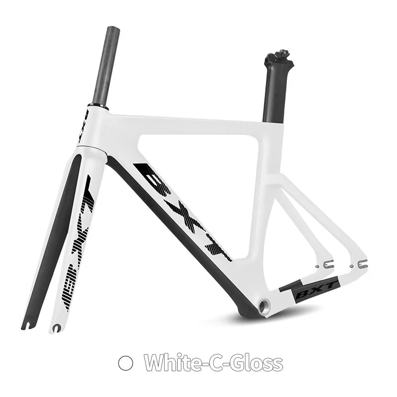 BXT 700C Track Bike Frame Full Carbon Frame Track Bicycle Frame Set Carbon Fixed Gear Track Racing Bicycle Frame BXT 045 Bike