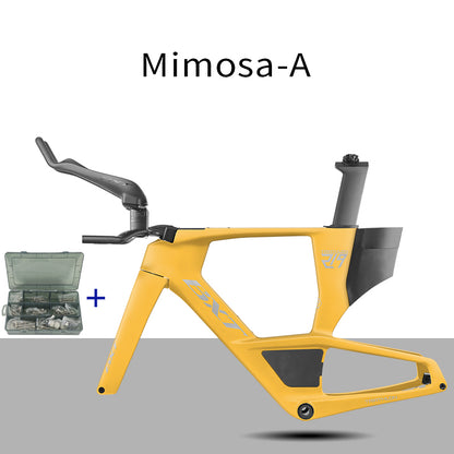 BXT 2026 Carbon T1000 BXT Disc Brake Carbon TT Bike Frame Time Trial Racing Bike Frameset with TT Handlebar Storage Case Triathlon Bicycle Frame