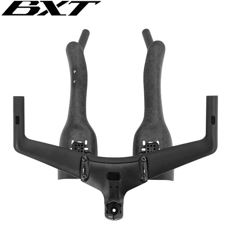 BXT Triathlon TT Handlebar Aero Handlebar Integrated Carbon For TT Bike Time Trial Handlebar TT Bar