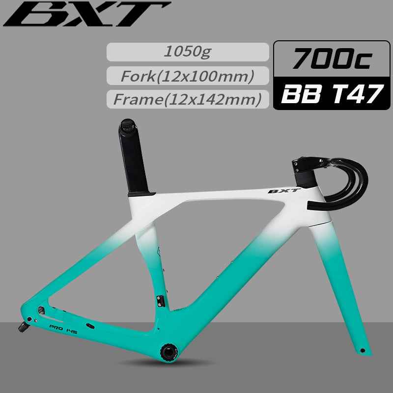 BXT rennrad rahmen Disc Brake Road Bike Frame Carbon Bicycle Frame BSA T47  BSA T47 Di2 Chameleon Color Frame