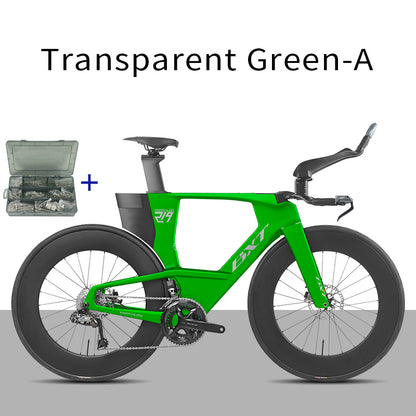 BXT 2026 New  Carbon Fiber Disc TT Bicycle Di2 Groupset Compatible Time Trial Racing Road Bike LTWOO ERX 24 Speeds