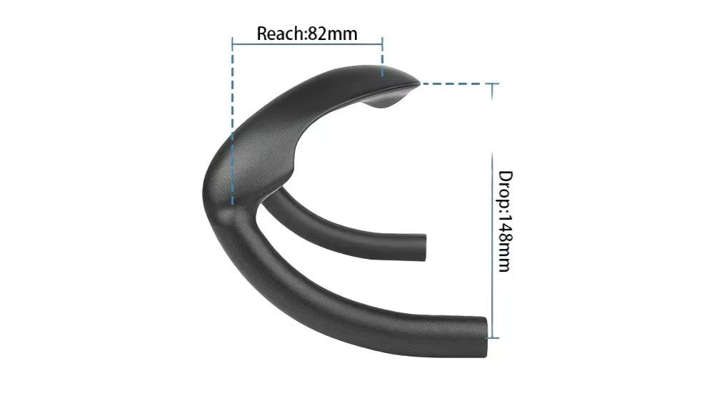 BXT Carbon Fiber Inside Road Handlebar Track Cycling Handle Sprint Match Bicycle Handlebar TT Bike Handlebar Fixed