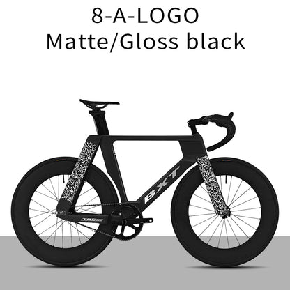 BXT -TRC-195 Carbon Fiber Fixed Gear Bike, Single Speed Track Fixie Bicycle Carbon Frameset Carbon Fork and Seatpost Track Bicycle Track carbon fiber wheels