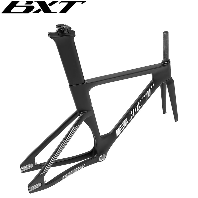 BXT 045 Carbon Track Frame Carbon Fiber Fixed Gear Bike Frame Stiff Frame Fork Road Track 700c Aero Bicycle Frameset Track Frame