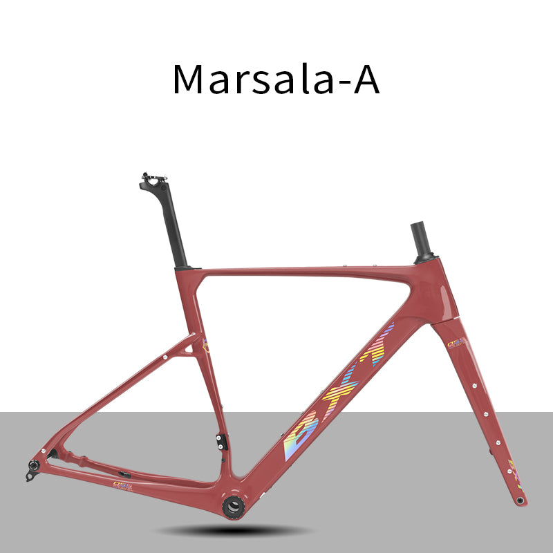 Nouveau cadre gravel BXT 2026 Frein à disque patte UDH T1000 carbone 700x50C T47 modèle-055 27.5er 42T-52T