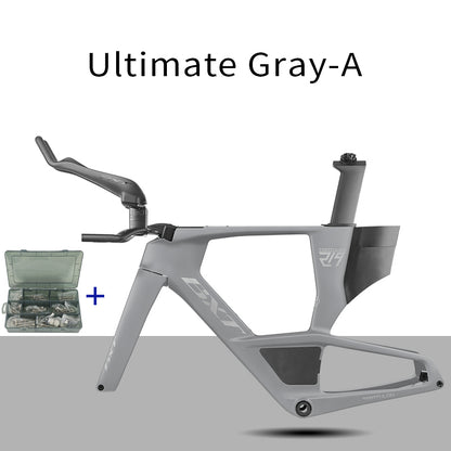 BXT 2026 Carbon T1000 BXT Disc Brake Carbon TT Bike Frame Time Trial Racing Bike Frameset with TT Handlebar Storage Case Triathlon Bicycle Frame