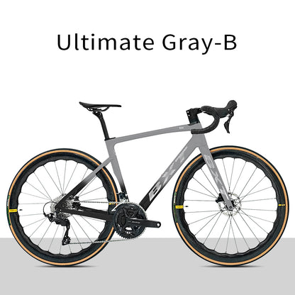 BXT NEW Full Carbon Road Bike Lightweight 8.2kg Carbon Wheels Hydraulic Disc Brake Racing Cycling R7120 Kit