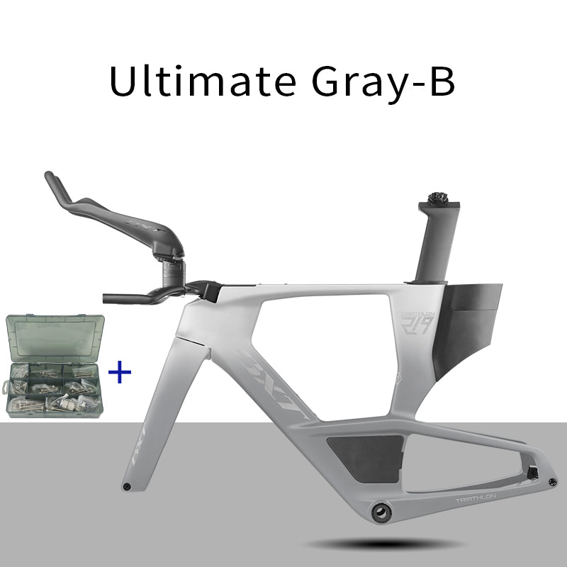 BXT 2026 Carbon T1000 BXT Disc Brake Carbon TT Bike Frame Time Trial Racing Bike Frameset with TT Handlebar Storage Case Triathlon Bicycle Frame