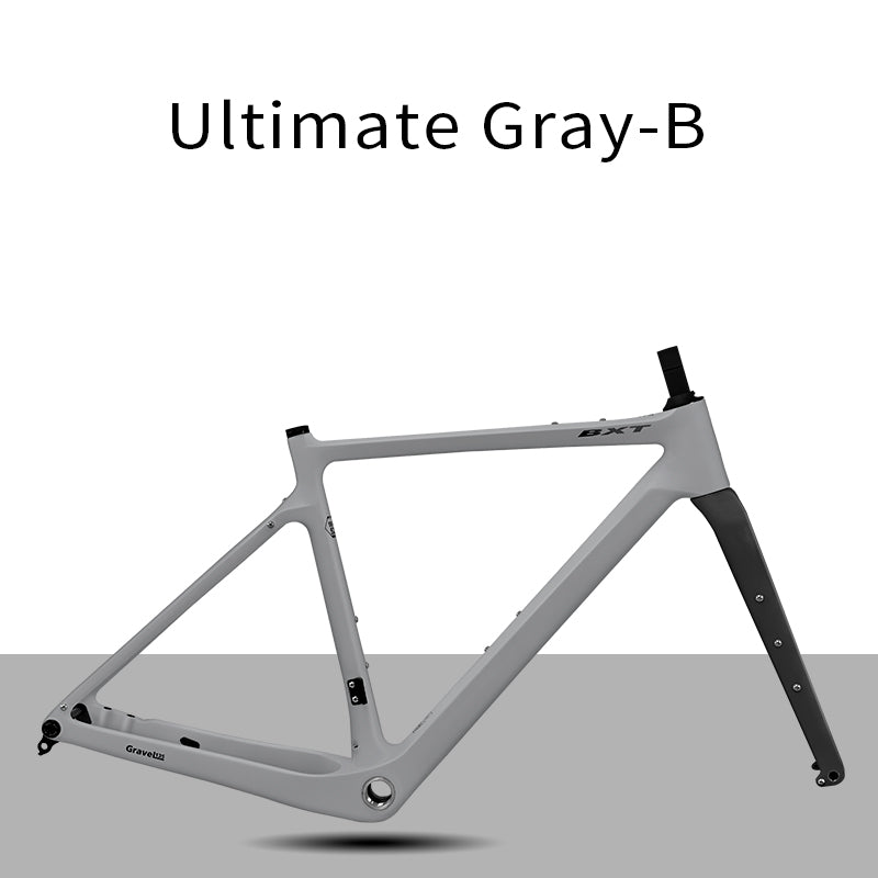 BXT New Carbon Gravel Bike Frame Disc Brake 27.5er  Fully Hidden Cable Bicycle Fantasy frameset 700C Thru Axle