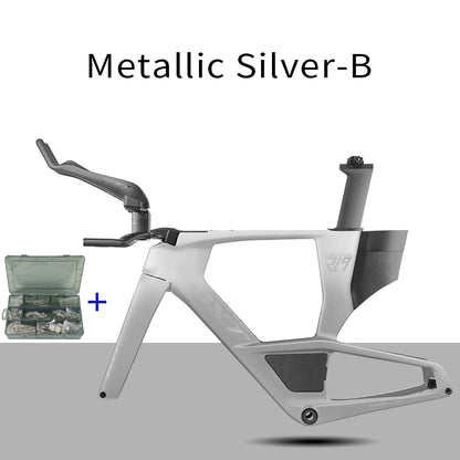 BXT 2026 Carbon T1000 BXT Disc Brake Carbon TT Bike Frame Time Trial Racing Bike Frameset with TT Handlebar Storage Case Triathlon Bicycle Frame