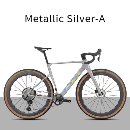BXT New 055 Gravel Bike Full Carbon Shimano GRX820 1*12 Speed Gearset Bicycle 700*45C  All-Terrain Off-Road Bike