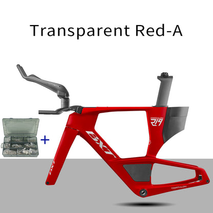 BXT 2026 Carbon T1000 BXT Disc Brake Carbon TT Bike Frame Time Trial Racing Bike Frameset with TT Handlebar Storage Case Triathlon Bicycle Frame