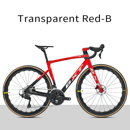 BXT NEW Full Carbon Road Bike Lightweight 8.2kg Carbon Wheels Hydraulic Disc Brake Racing Cycling R7120 Kit