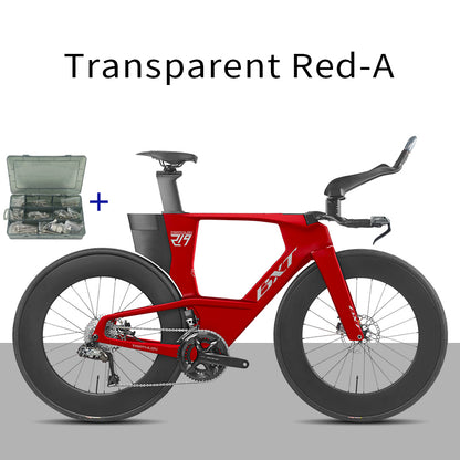 BXT 2026 New  Carbon Fiber Disc TT Bicycle Di2 Groupset Compatible Time Trial Racing Road Bike LTWOO ERX 24 Speeds