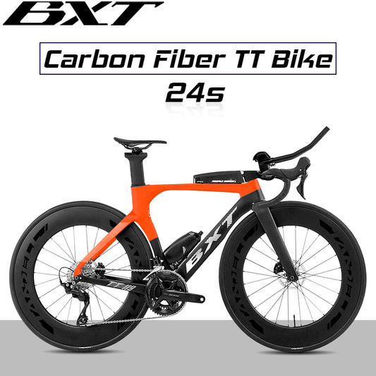 BXT Carbon TT Bicycle Zeitfahrrad Disc Triathlonfahrrad  Shimano 7170 DI2 Electronic shifting Light Weight Road Bike tt bike