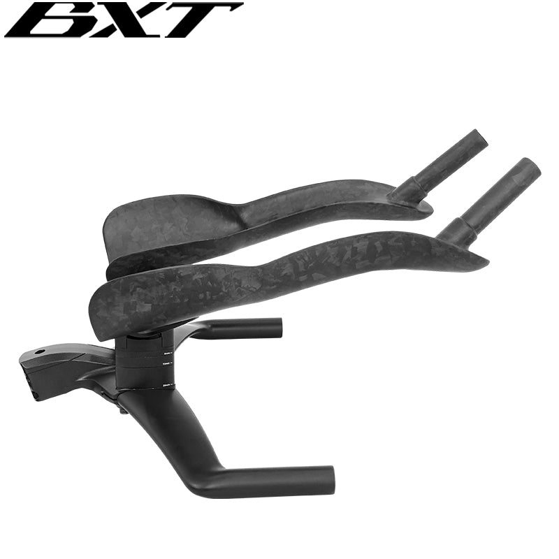 BXT Triathlon TT Handlebar Aero Handlebar Integrated Carbon For TT Bike Time Trial Handlebar TT Bar