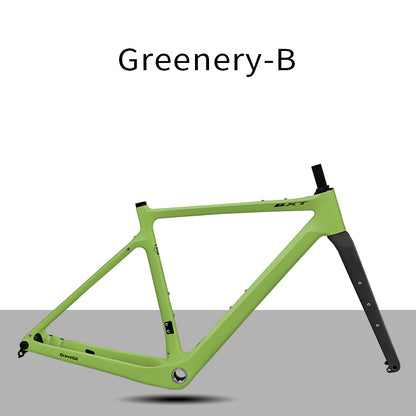 BXT New Carbon Gravel Bike Frame Disc Brake 27.5er  Fully Hidden Cable Bicycle Fantasy frameset 700C Thru Axle