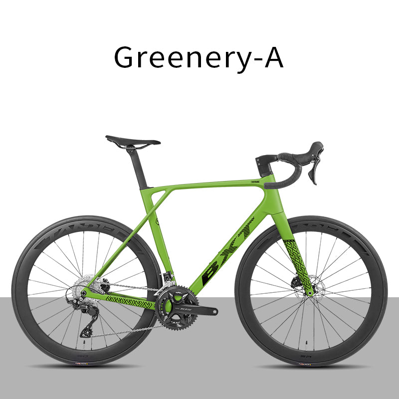 BXT New Model-155 Road Bike, Carbon Fiber Frame Fork Handlebar use Shimano 105 R7120 24Speed Shift Kit Bicycle Adult Racing Bike