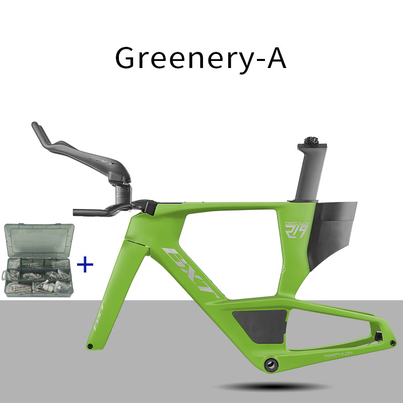 BXT 2026 Carbon T1000 BXT Disc Brake Carbon TT Bike Frame Time Trial Racing Bike Frameset with TT Handlebar Storage Case Triathlon Bicycle Frame