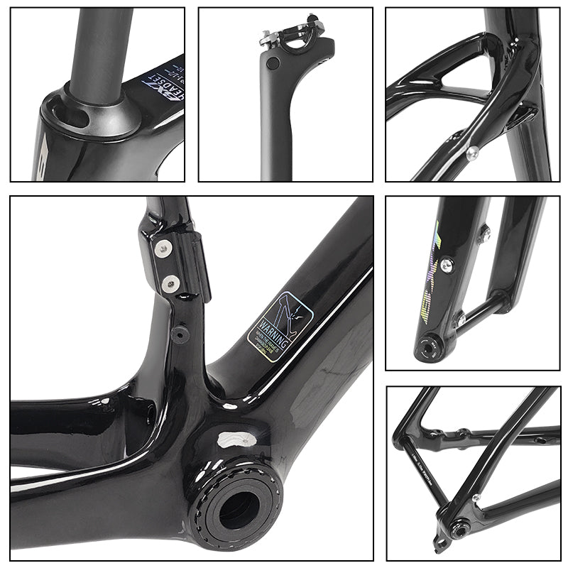 Nouveau cadre gravel BXT 2026 Frein à disque patte UDH T1000 carbone 700x50C T47 modèle-055 27.5er 42T-52T