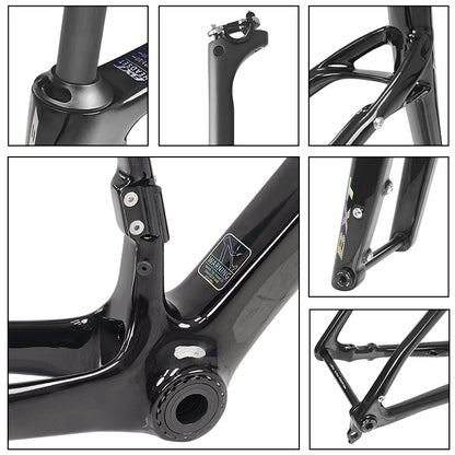 Nouveau cadre gravel BXT 2026 Frein à disque patte UDH T1000 carbone 700x50C T47 modèle-055 27.5er 42T-52T