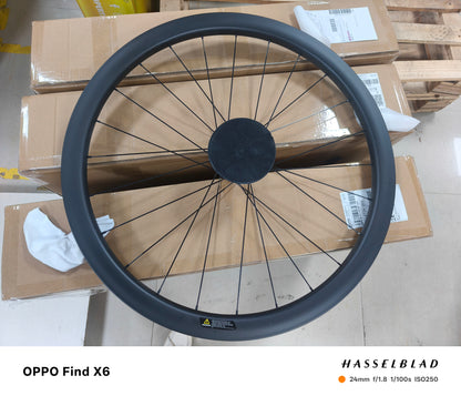 BXT 700C Carbon Road Bike Wheels Black Matte/Glossy Lightweight Full Carbon Fiber Road Bicycle Disc Brake Wheels