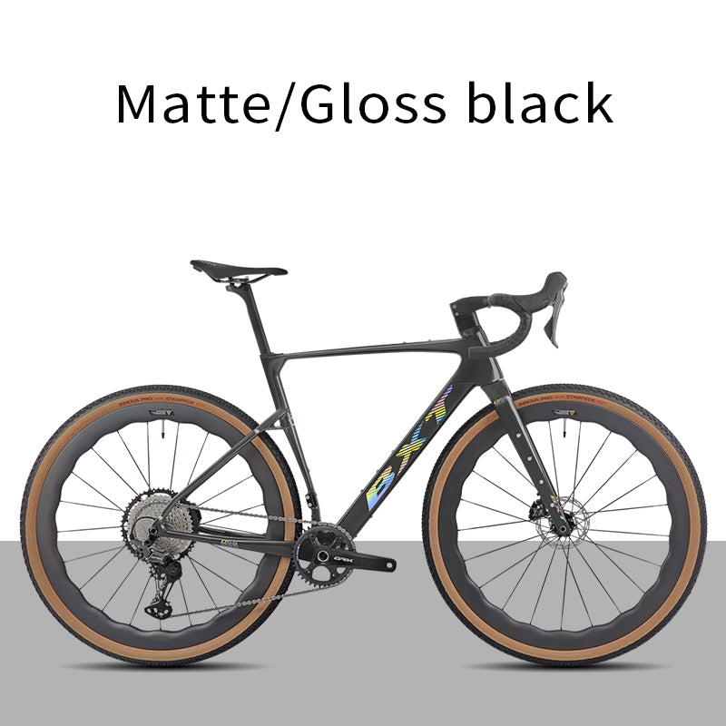BXT New 055 Gravel Bike Full Carbon Shimano GRX820 1*12 Speed Gearset Bicycle 700*45C  All-Terrain Off-Road Bike