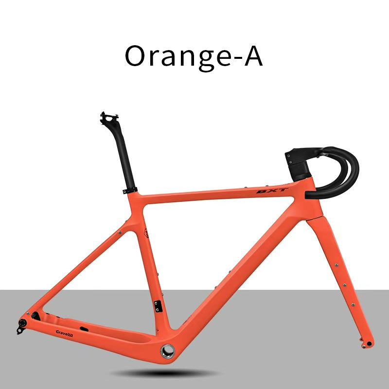 BXT-135 Carbon Gravel Bike Frame UDH Disc Brake 700C/27.5er T1000 Gravel Bicycle Frame Thru Axle Carbon MTB Frame