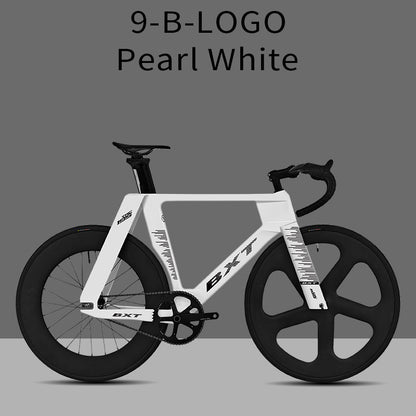 BXT -TRC-195 Carbon Fiber Fixed Gear Bike, Single Speed Track Fixie Bicycle Carbon Frameset Carbon Fork and Seatpost Track Bicycle Track carbon fiber wheels