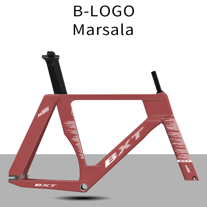 BXT New Carbon Track Frame Fixed Gear Track Bike Carbon Fibre Frame TRC-195 Single speed Track Frameset 700Cx28C