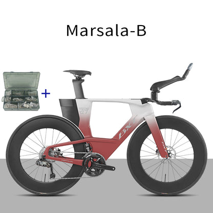 BXT -TT-219 New Carbon Time Trial/Triathlon Bike Carbon Fiber Bikes Road Bike LTWOO ERX 24 Speeds TT Bicycle