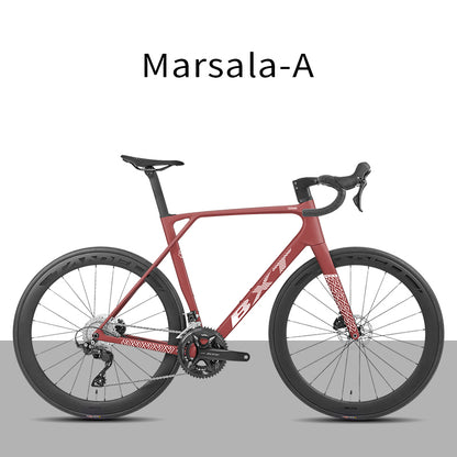 BXT New Model-155 Road Bike, Carbon Fiber Frame Fork Handlebar use Shimano 105 R7120 24Speed Shift Kit Bicycle Adult Racing Bike