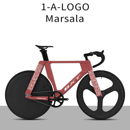 BXT-TRC-195 Track Complete Bike Carbon Fiber Fixed Gear Bicycle Single Chainring Carbon Track Bike Closed Wheel Time Trial Track Bike