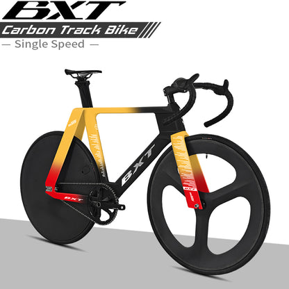 BXT-TRC-195 Carbon Track Bike Fixed Gear Carbon Fiber Track Bicycle No Brake Indoor Racing Complete Bike Professional Track Cycling Bike